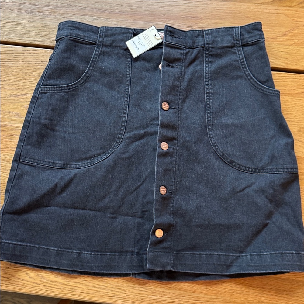 Marine Layer Gray Denim Skirt